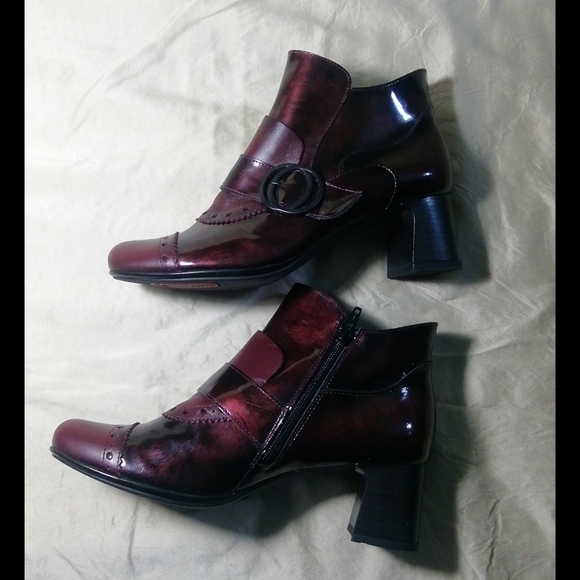 Jose Saenz dark burgundy ankle boots size 39 - Picture 4 of 9